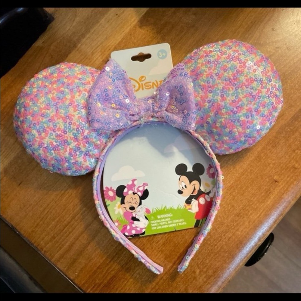 Disney Minnie Mouse Sequin Ears Headband new with tag